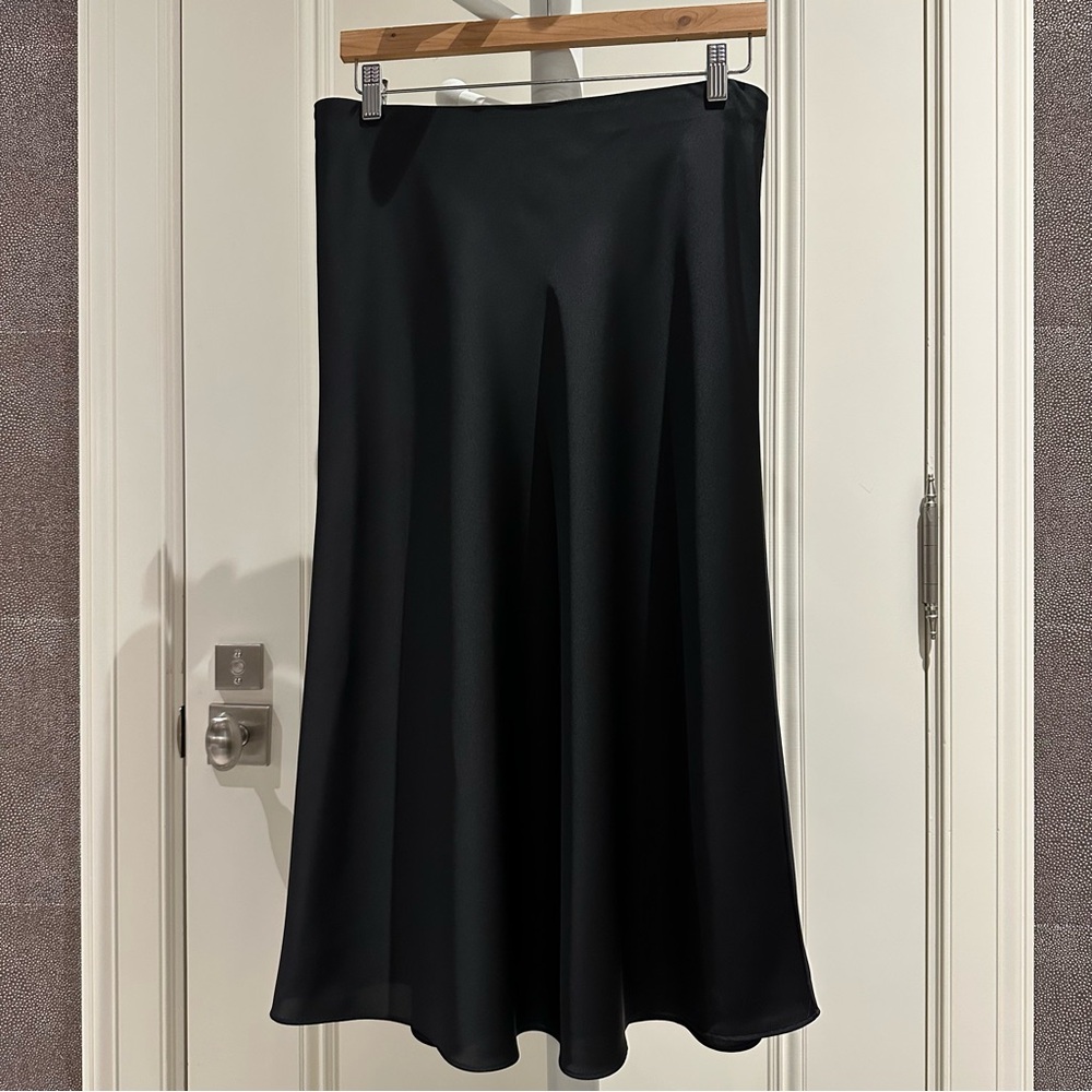 NWT J. Crew pull-on slip skirt (medium, black)